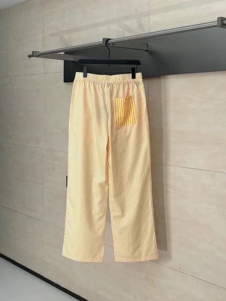 pantalon Louis Vuitton à rayures jaunes