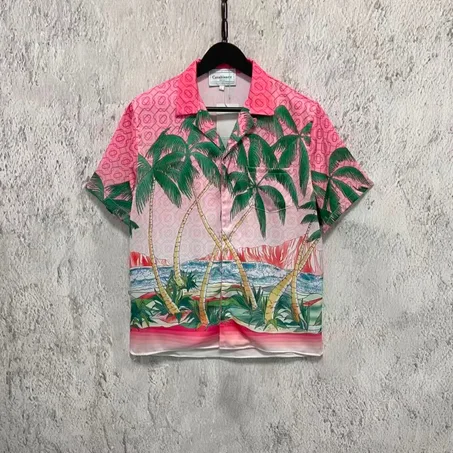 chemise à manches courtes "Rose A Maui" de la marque de luxe française Casablanca.