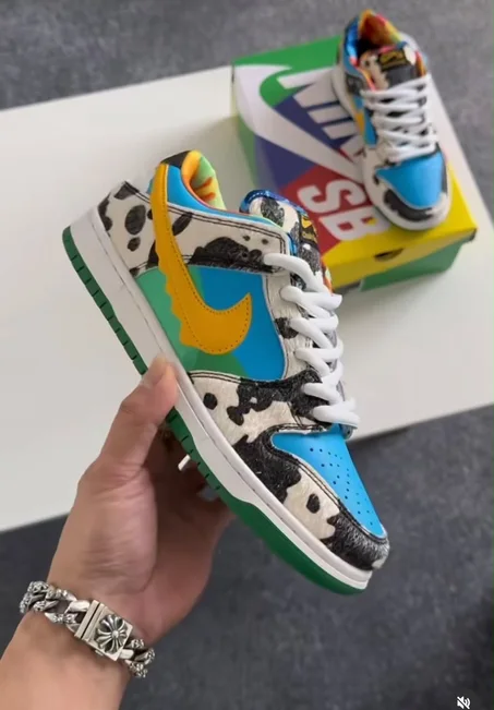 Sneakers Dunk Low – Édition Collector Multi-Couleurs