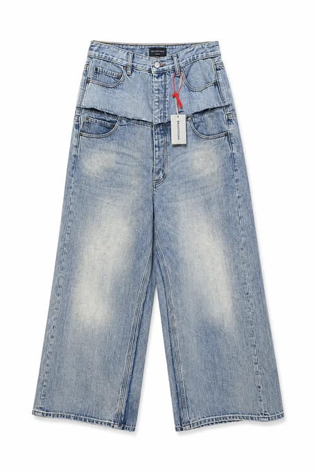 pantalon droit en denim Louis Vuitton