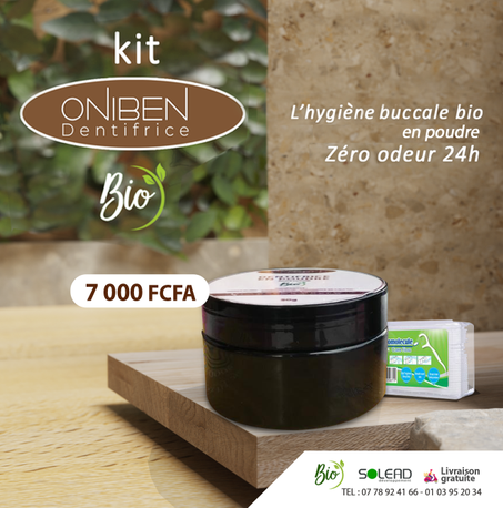 KIT ONIBEN POUDRE DENTIFRICE BIO