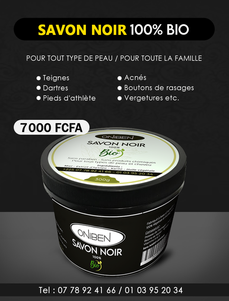 SAVON NOIR - 100% bio