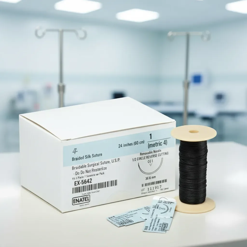 PASILK sutures en soie noir tressée USP 3/0,75cm, 3/8CR, 18mm B12