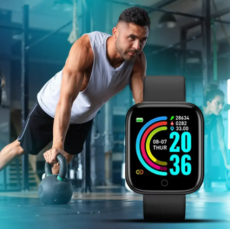 ساعة ذكية للرجال والنساء مع مراقبة معدل ضربات القلب وضغط الدم – مقاومة للماء، متوافقة مع أندرويد وآيفون