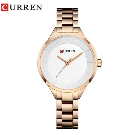 CURREN   rose Gold WHITE