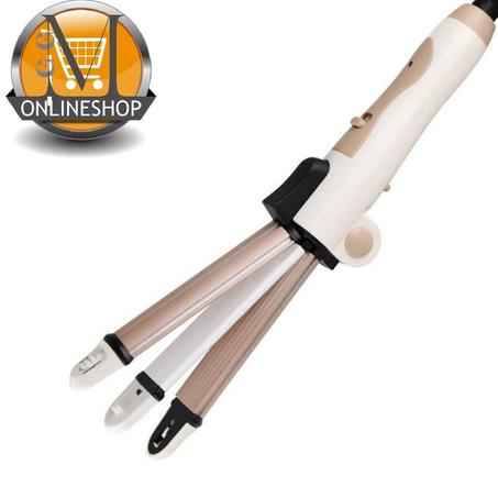 جهاز كهربائي لتصفيف وفرد الشعر المجعد القابل للطي 3في1