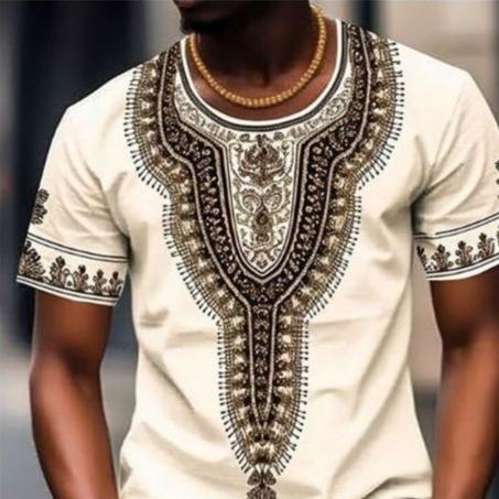 Vêtements Africaines T-shirts Chemise Homme Imprimé Années polo