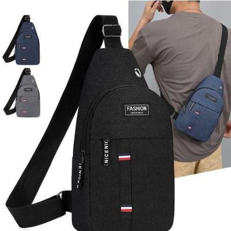 Sac Banane Homme Et Femme 3 En 1, Sacoche Multifonction - Noir