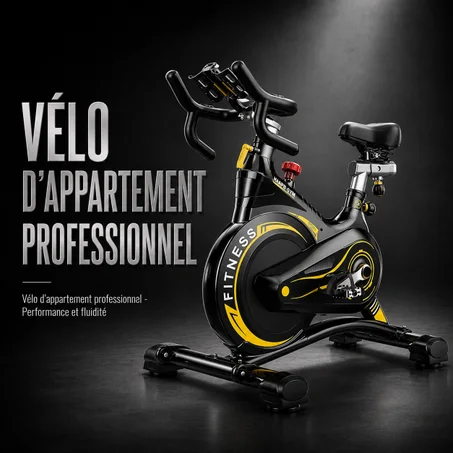 Vélo d'appartement professionnel - Performance et fluidité