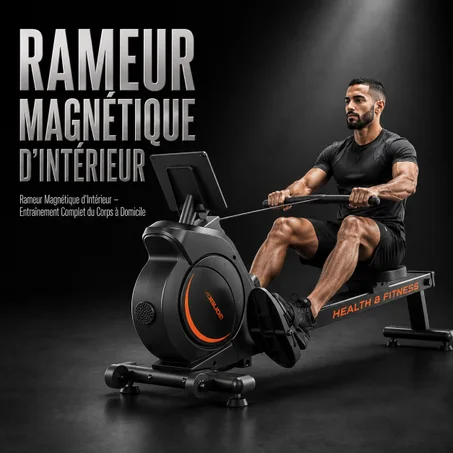 Rameur Magnétique d'Intérieur – Entraînement Complet du Corps à Domicile