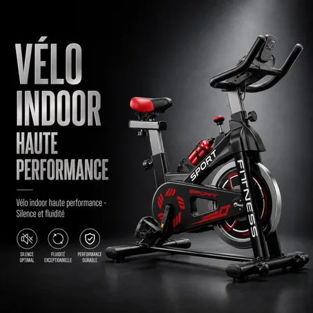 Vélo indoor haute performance - Silence et fluidité