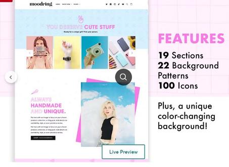 Moodring: Cute Shopify Theme