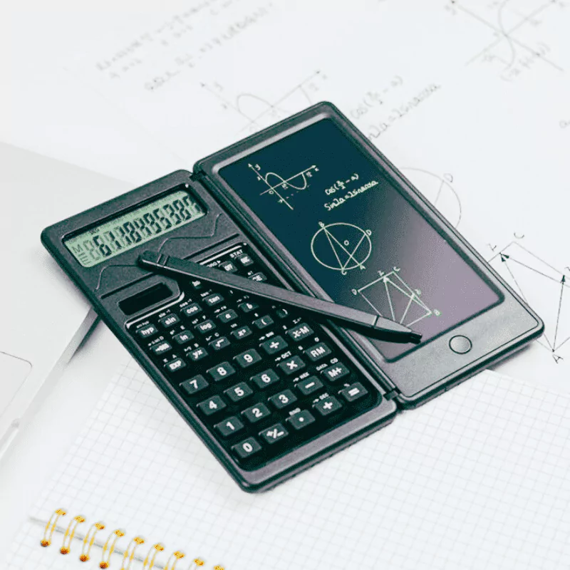 حاسبة شمسية مع لوحة كتابة رقمية – 2 في 1