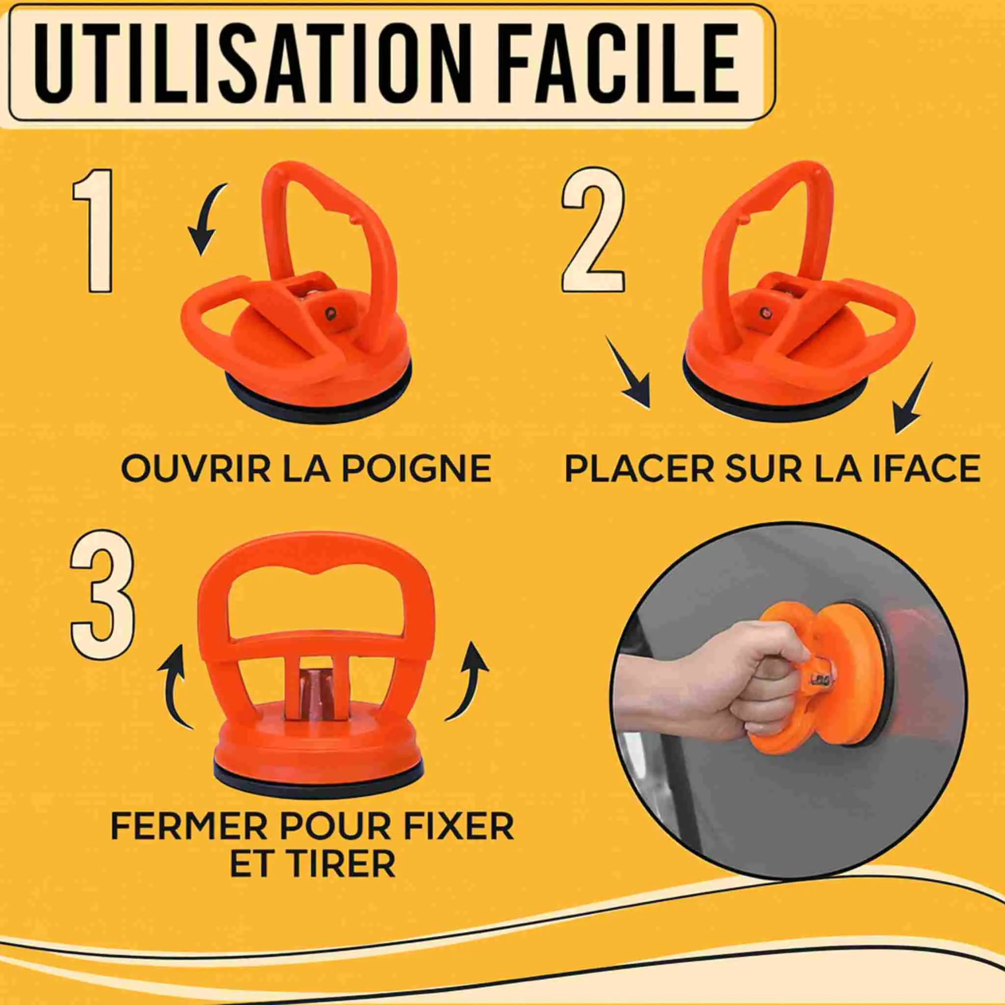 أداة إصلاح انبعاجات هيكل السيارة بالشفط