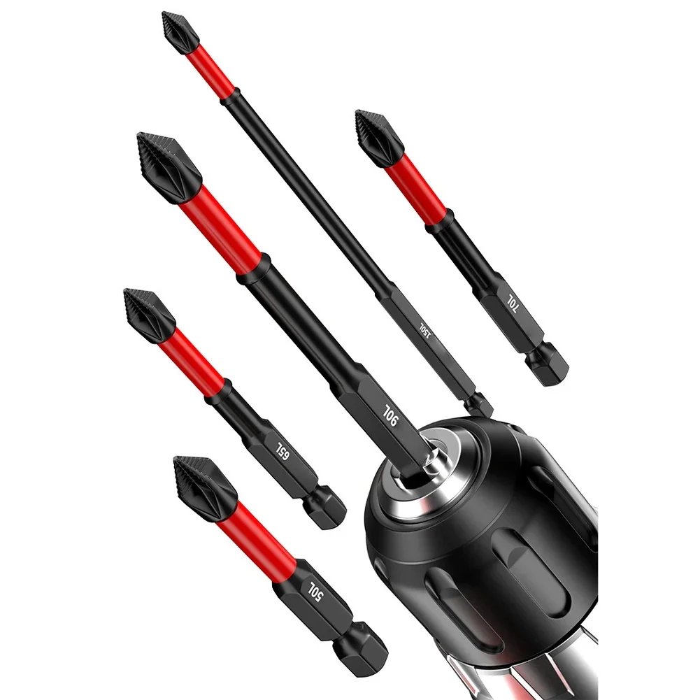 مجموعة 10 رؤوس مفك مغناطيسية مضادة للانزلاق فولاذ S2