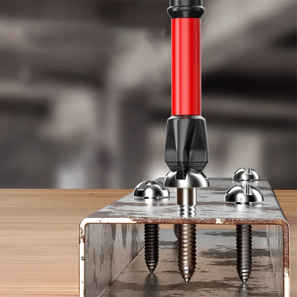 مجموعة 10 رؤوس مفك مغناطيسية مضادة للانزلاق فولاذ S2