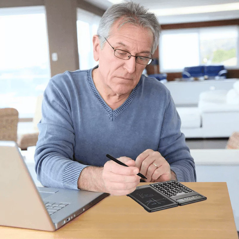 حاسبة شمسية مع لوحة كتابة رقمية – 2 في 1