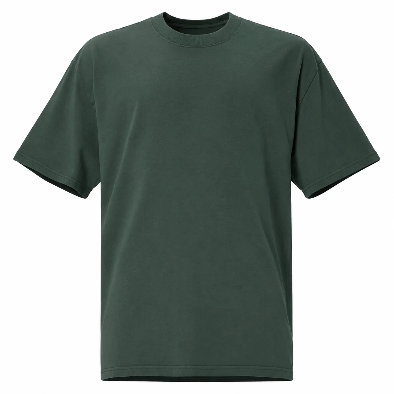 T-shirt simple Dark Green 320g