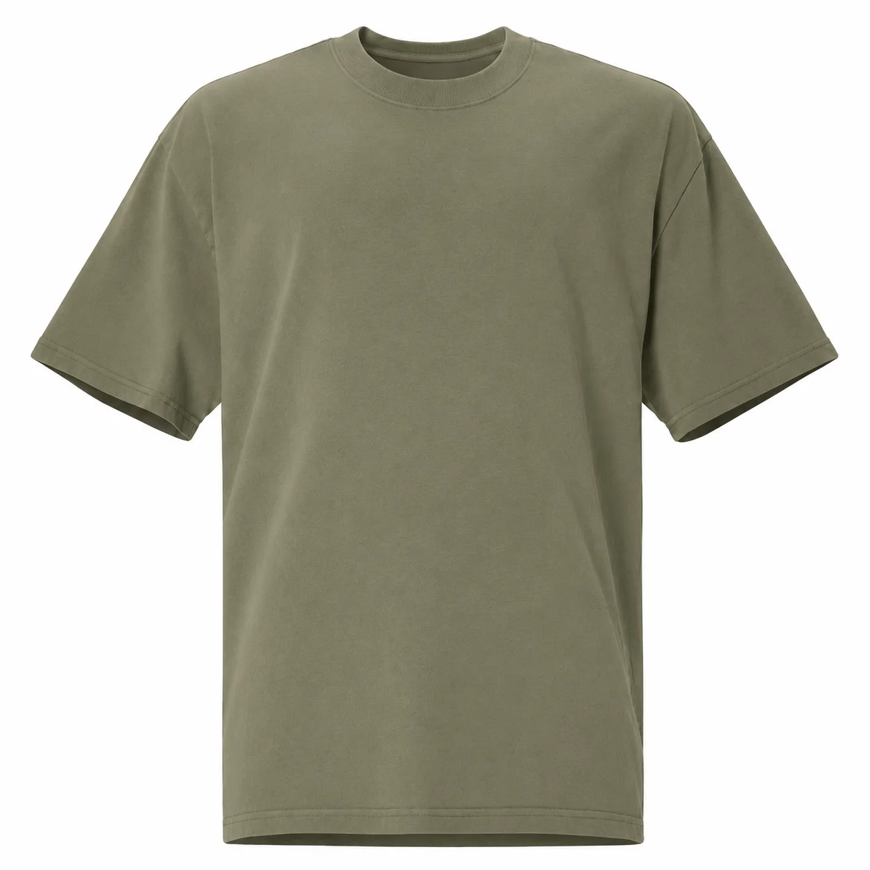 T-shirt simple Green Kaki 320g