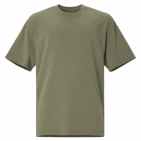 T-shirt simple Green Kaki 320g