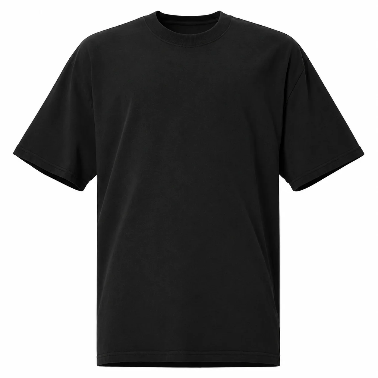 T-shirt simple black 260g