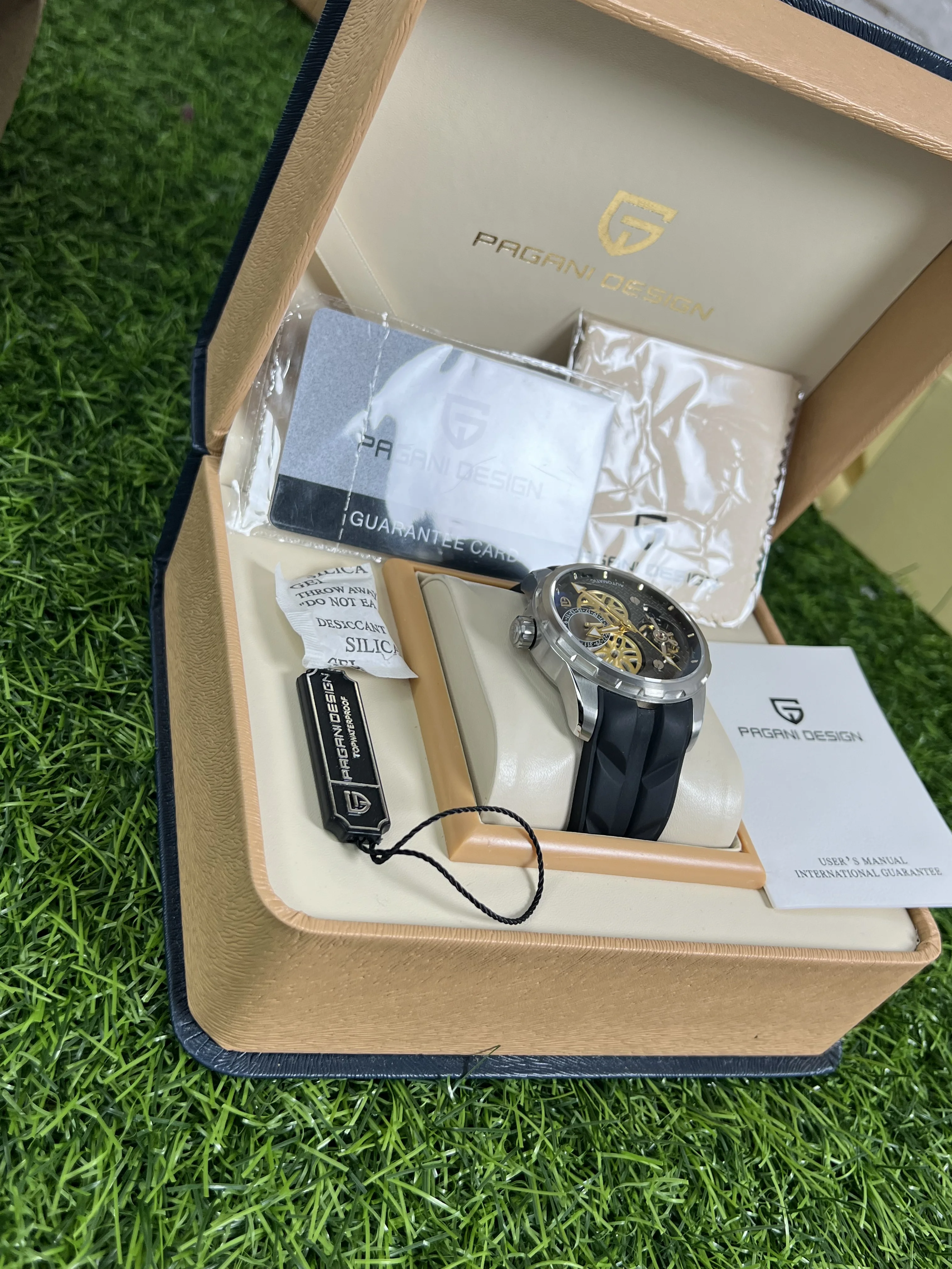 Montre automatique homme Pagani Design PD-YS022 style tourbillon, verre saphir synthétique, lumineuse, élégante casual & business