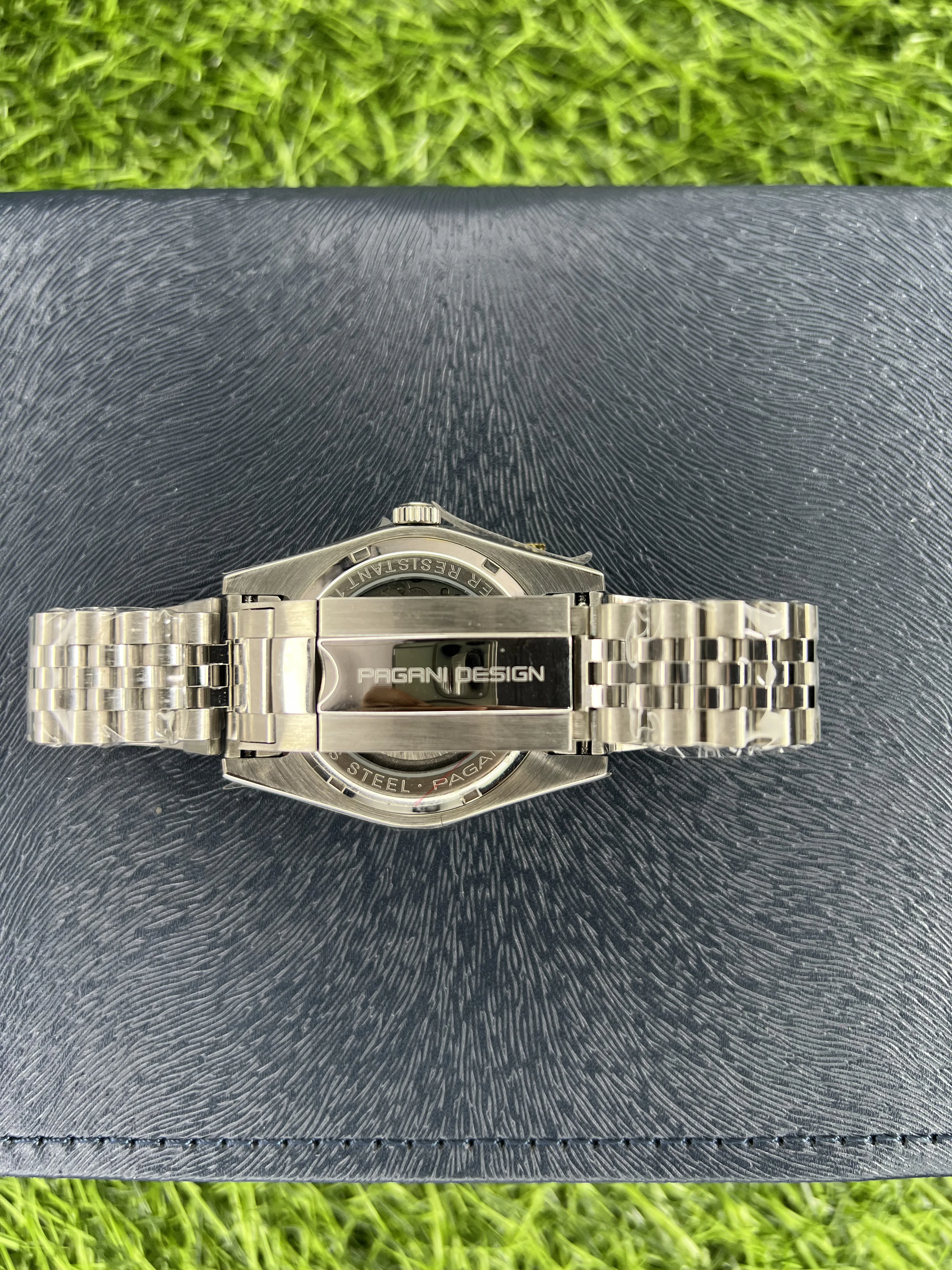 Pagani Design PD1645 Montre automatique pour homme 42 mm Mouvement automatique Japon NH35 A Étanche jusqu'à 100 m Acier inoxydable Miroir saphir Montre de sport d'affaires