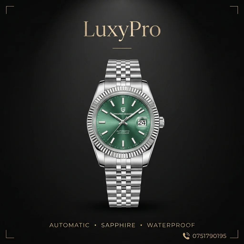 Pagani Design PD1645 Montre automatique pour homme 42 mm Mouvement automatique Japon NH35 A Étanche jusqu'à 100 m Acier inoxydable Miroir saphir Montre de sport d'affaires