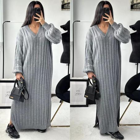 فستان بأكمام منتفخة