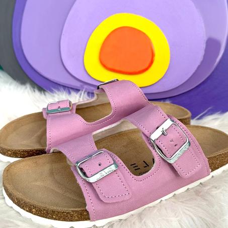 sandales plates Kaley Mauve