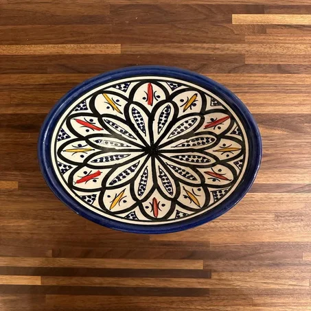 Moroccan ceramic bowl - Blue Multicolor