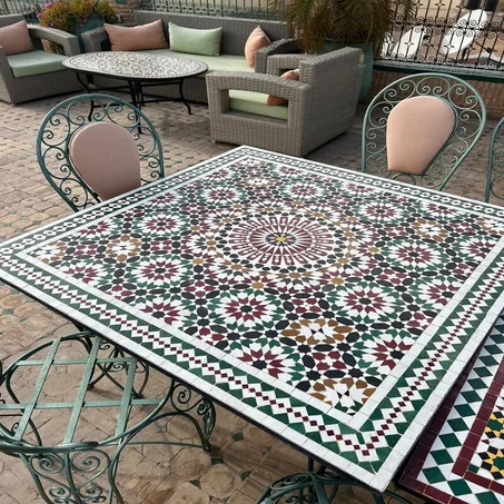 Handcrafted Moroccan Mosaic Square Table