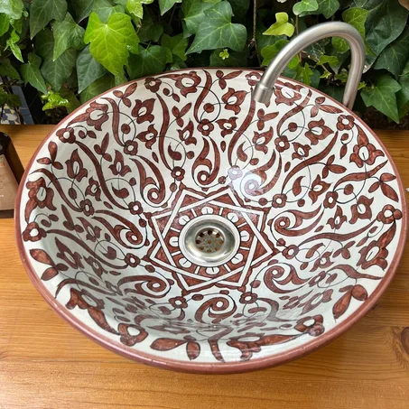 Handmade Moroccan Ceramic Vasque - Bathroom Ceramic Sink