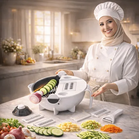 قطاعة خضراوات متعددة الوظائف 9 في 1