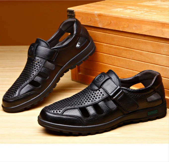 Sandales Confortables Et Élégantes En Cuir Véritable
