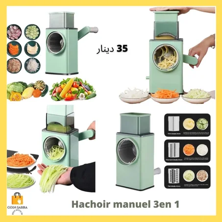 Hachoir manuel multifonctions