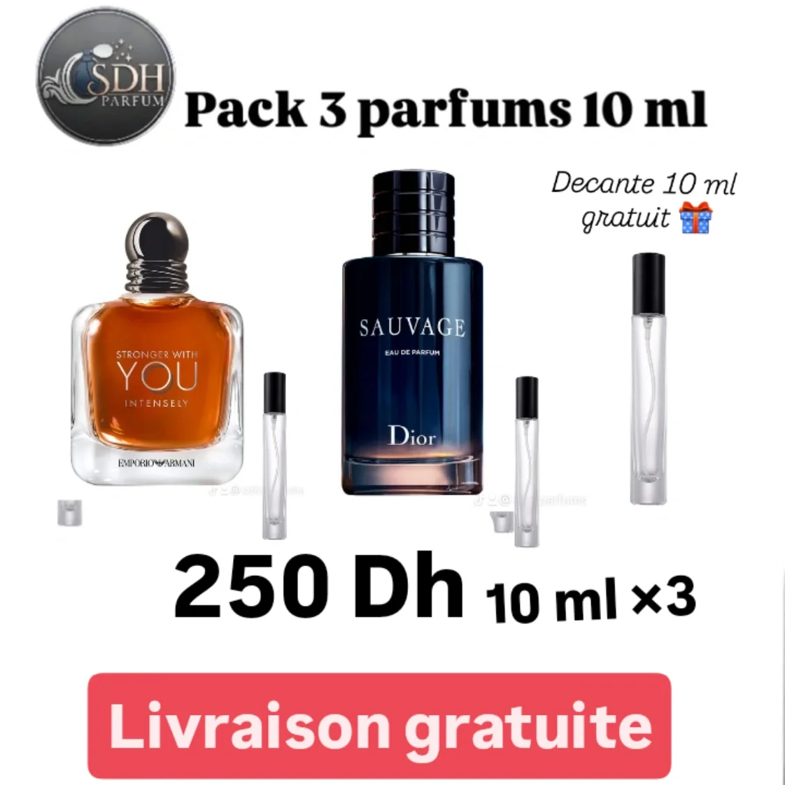 Pack  Sauvage + Intensly + 10 ml gratuit