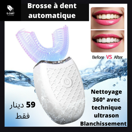 Brosse à dent automatique (nettoyage 360° - blanchissement)
