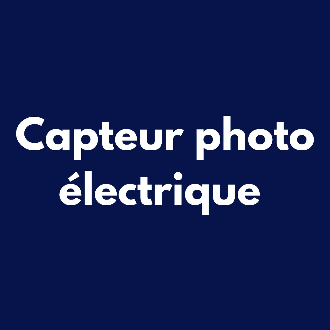 Capteur photo électrique