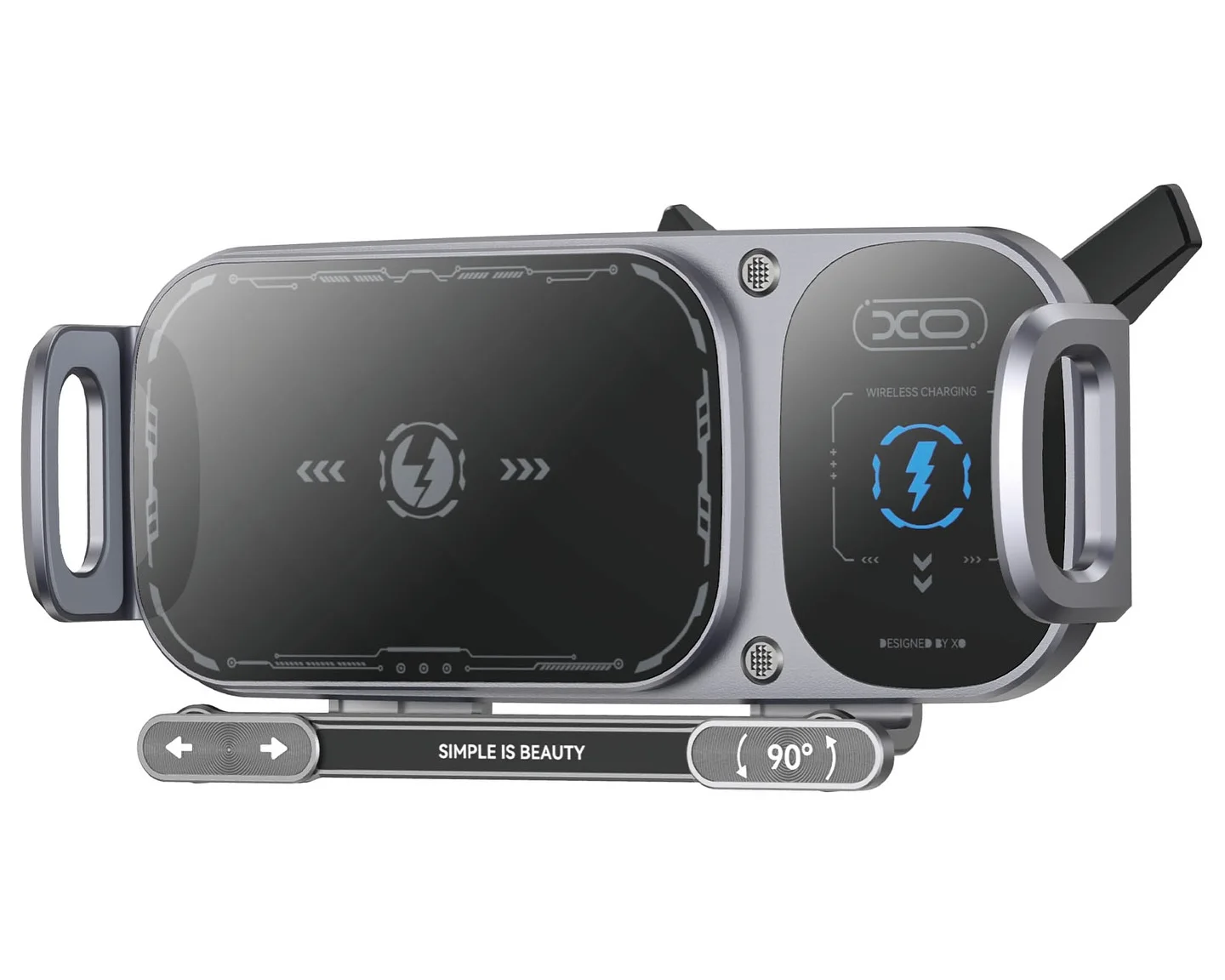 حامل هاتف مغناطيسي للسيارة مع شحن لاسلكي سريع