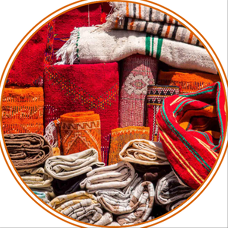 المنسوجات والزرابي — Textiles & Carpets .