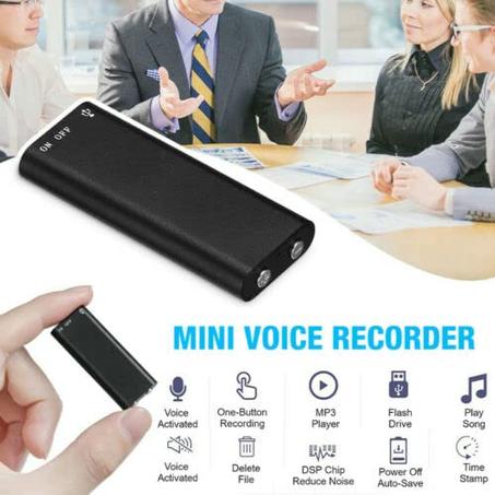 🎤 Mini Enregistreur Vocal Numérique 8 Go – Haute Qualité & Discret