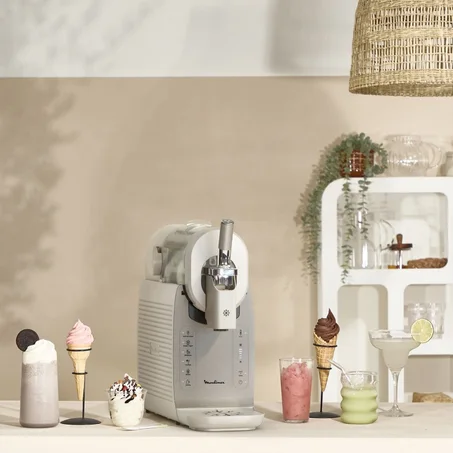 Machine à glace ,moulinex Freezi MJ803AF0 16en1 1.2L Compresseur intégré