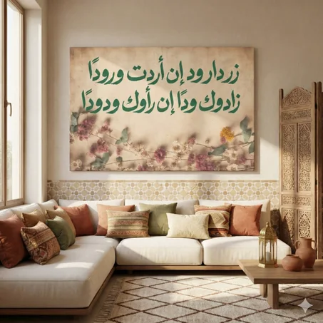 لوحة حائطية أنيقة للبيوت المغربية الراقية