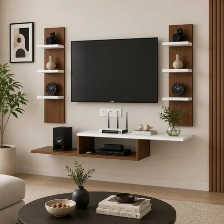 MEUBLE TV + 2 ETAGÈRES - PROMO