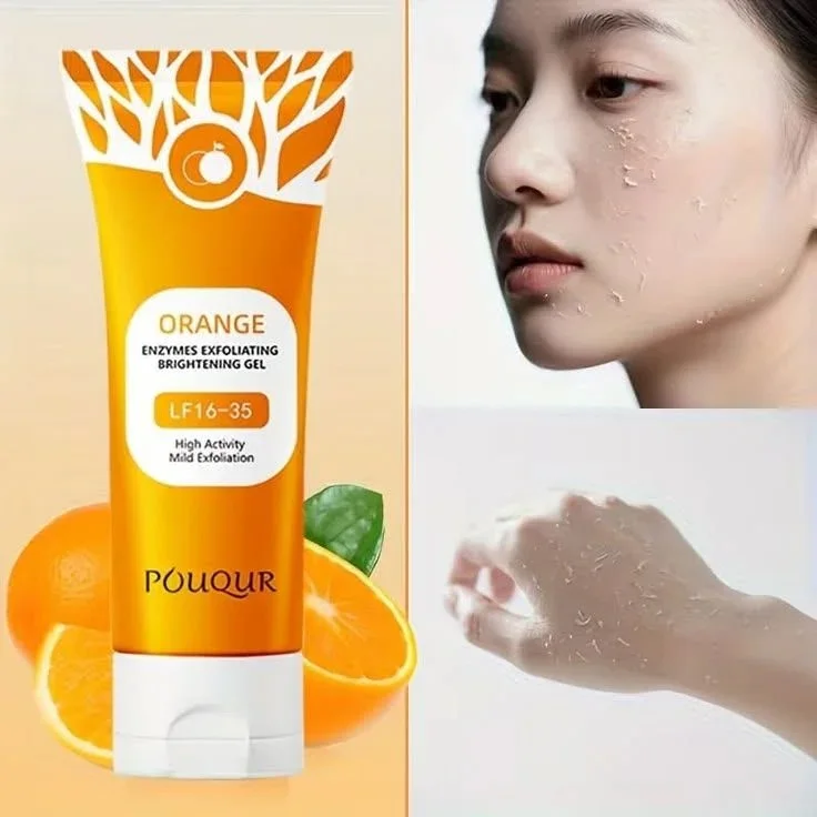 Orange enzymes exfoliating brightening gel