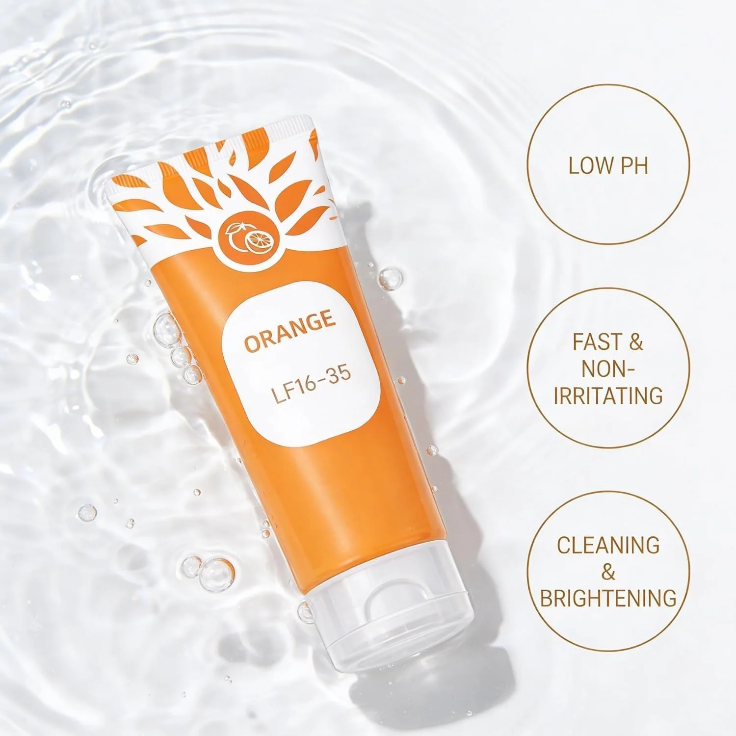 Orange enzymes exfoliating brightening gel