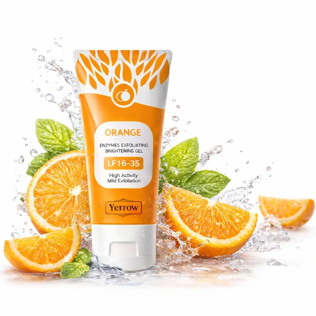 Orange enzymes exfoliating brightening gel