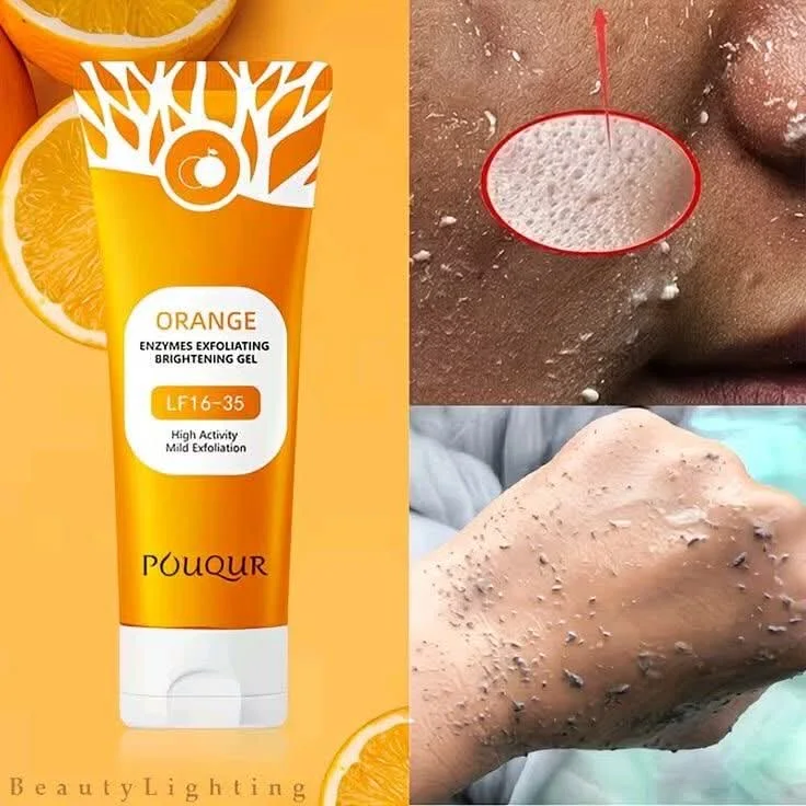 Orange enzymes exfoliating brightening gel