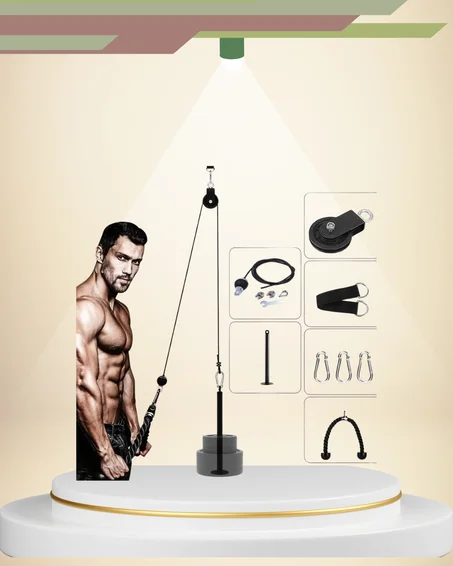 حبل بكرة تمرين ثلاثية الرؤوس